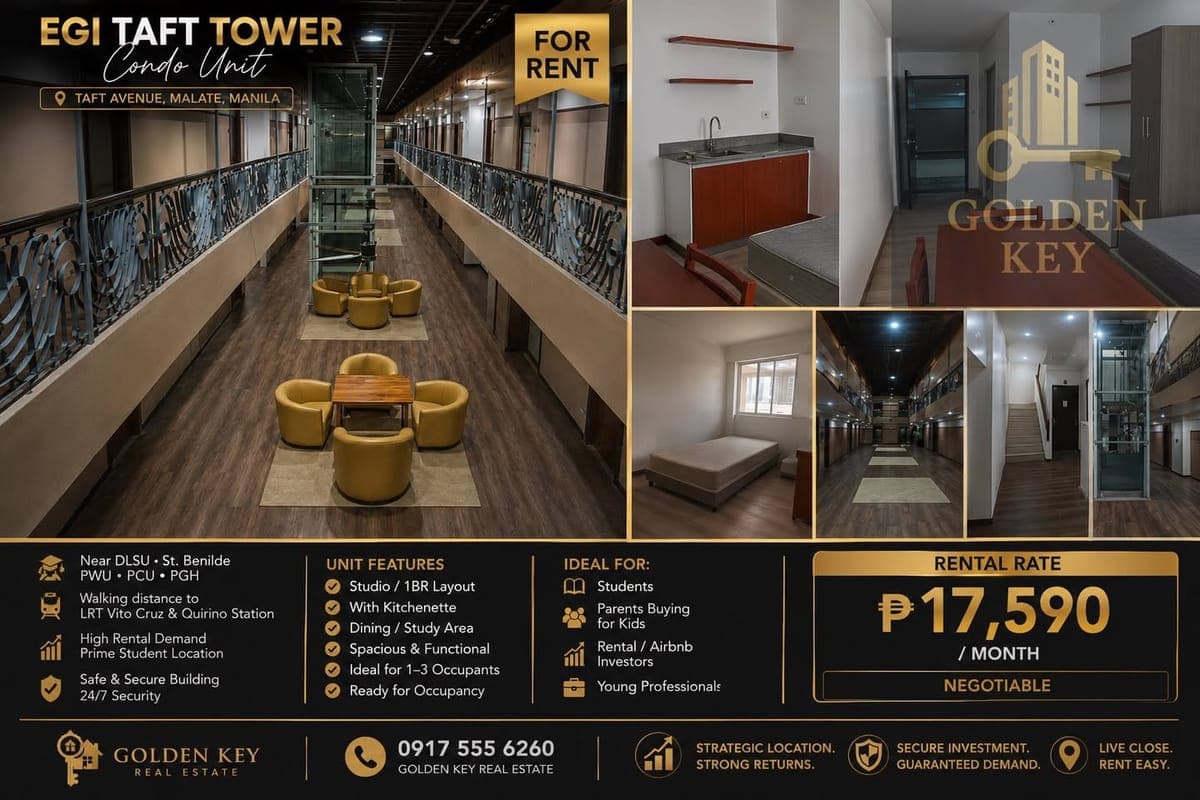 ✨ FOR RENT | EGI TAFT TOWER CONDO UNIT ✨ - photo 1