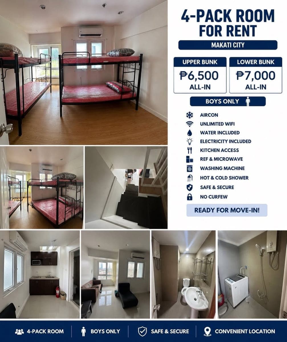 🏠 VICTORIA DE MAKATI – BEDSPACE / CONDO SHARING FOR RENT 🏠 - photo 4