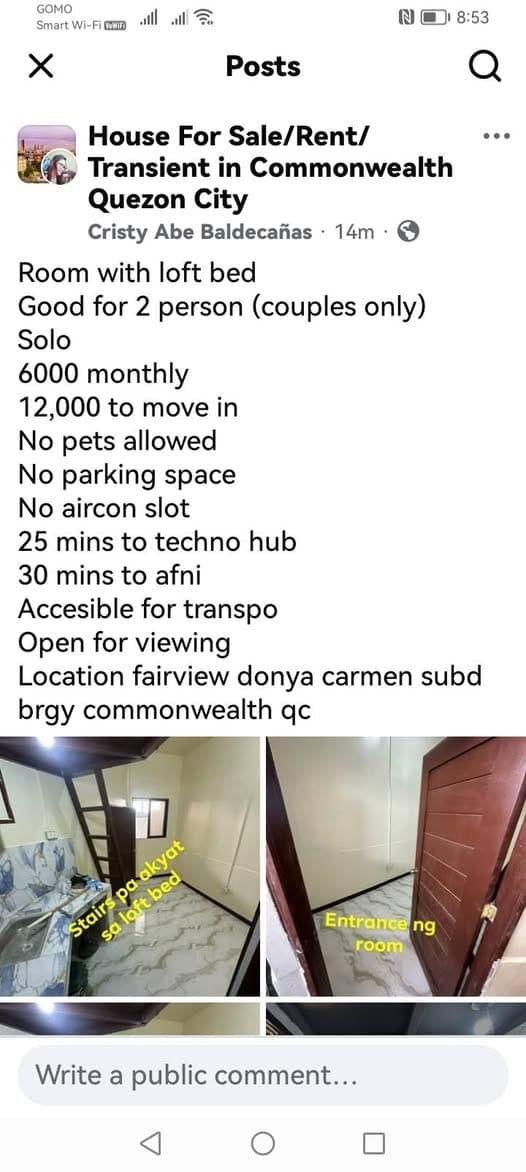 Room for rent with loft bed - photo 3