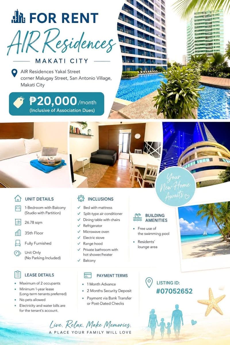 MAKATI CONDO FOR RENT, FOR MORE OPTIONS VISIT PH HOMES AND PROPERTIES - photo 1