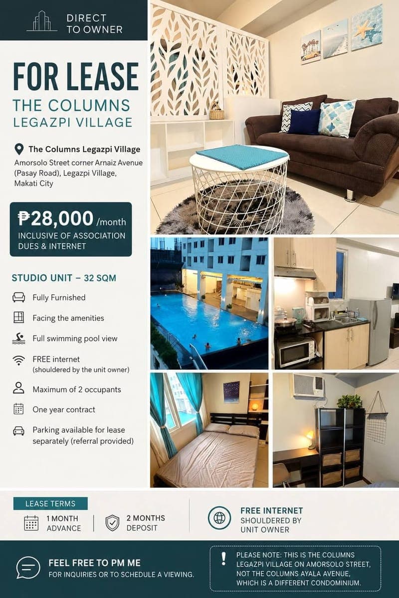 MAKATI CONDO FOR RENT, FOR MORE OPTIONS VISIT PH HOMES AND PROPERTIES - photo 4