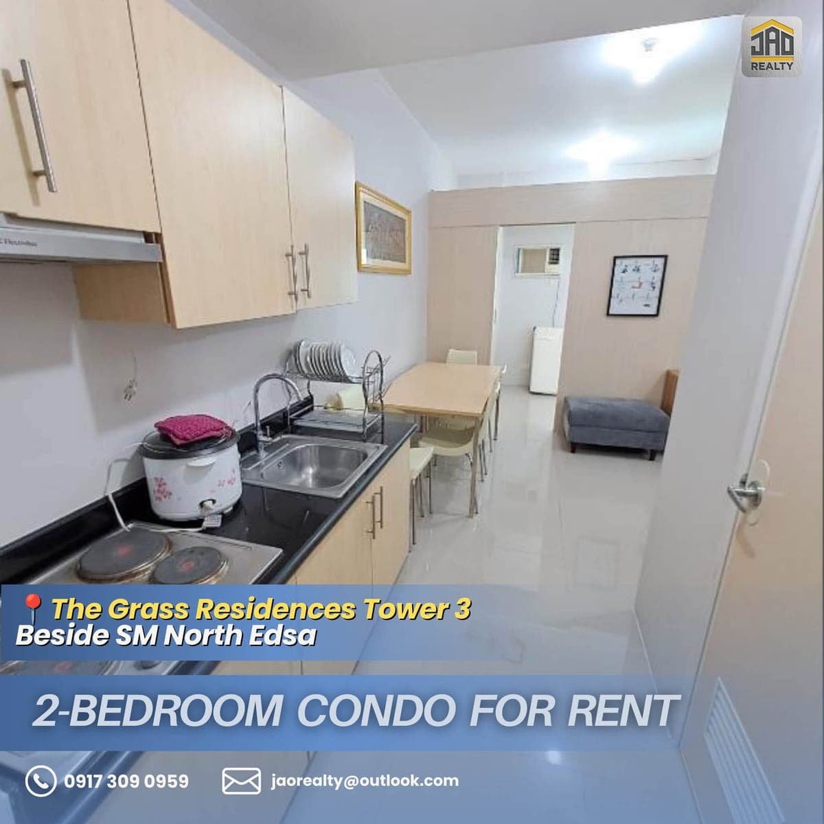 FOR RENT: 2-Bedroom Condo For Rent (Beside SM North Edsa) - photo 2