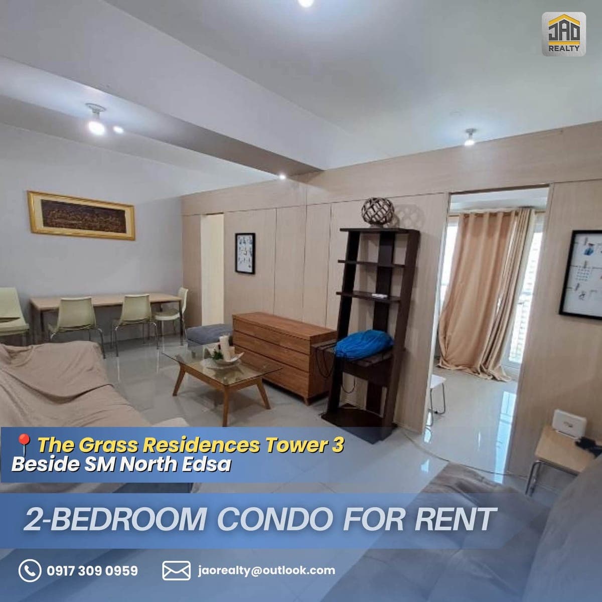 FOR RENT: 2-Bedroom Condo For Rent (Beside SM North Edsa) - photo 1