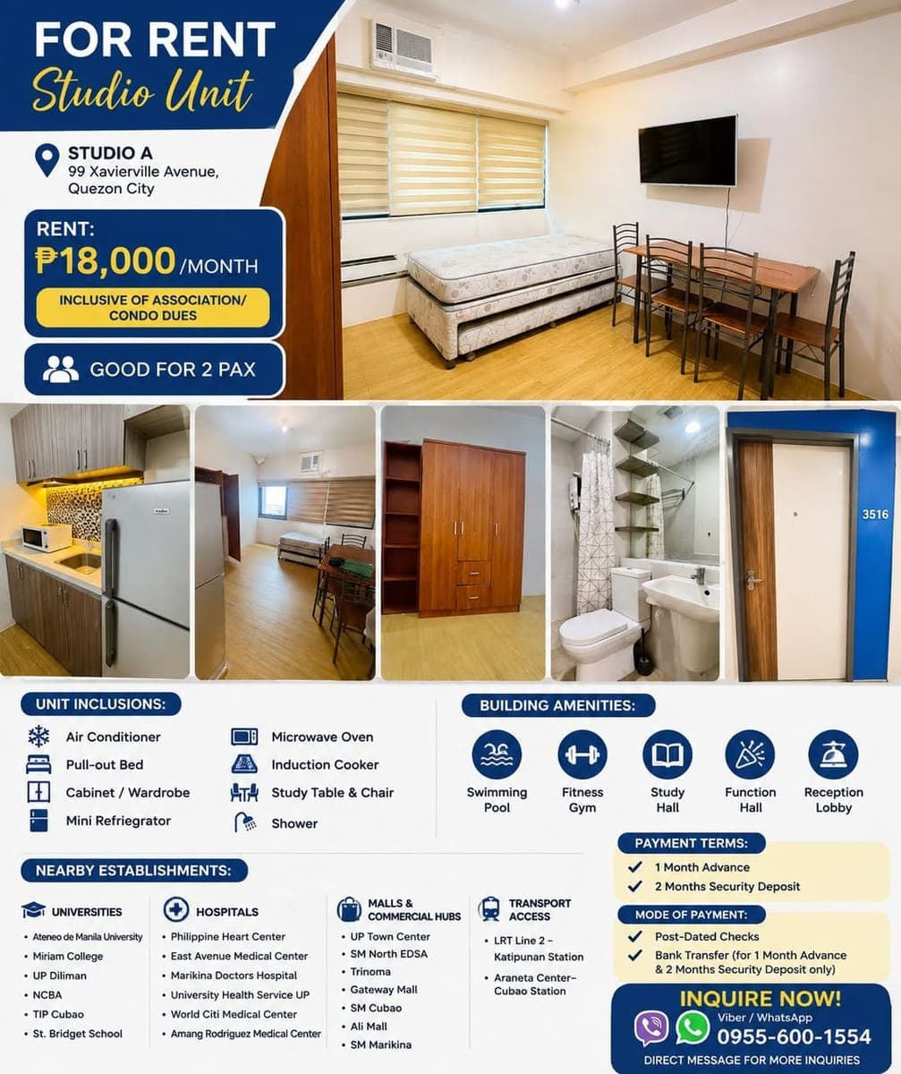 ANY ONE LOOKING FOR RENTAL UNIT I HAVE 3PAX 2PAX OR SOLO. PRICE NEGOTIABLE DIRECT MESSAGE ME VIBER WHATSAPP OR FB. - photo 2