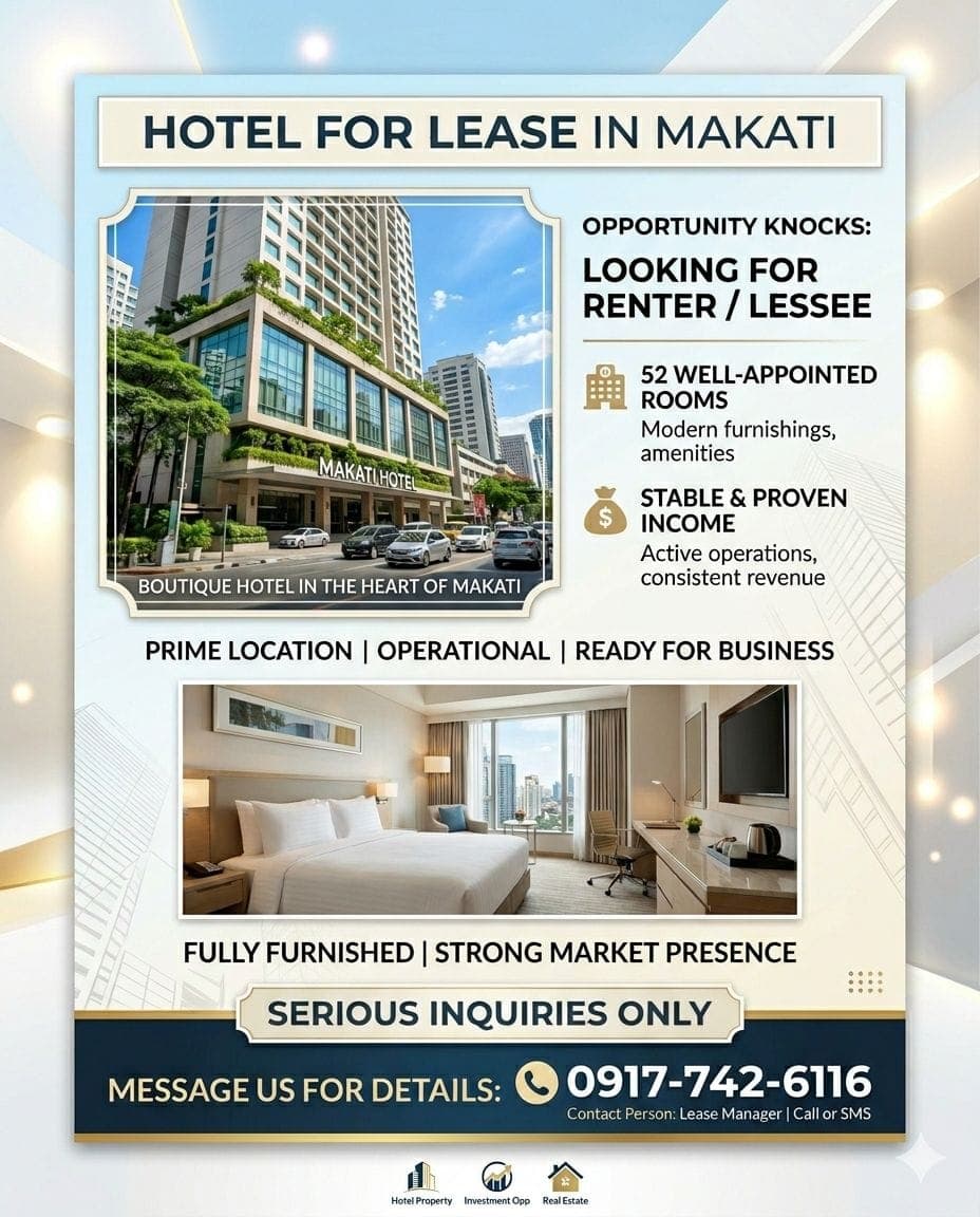 𝗛𝗢𝗧𝗘𝗟 𝗙𝗢𝗥 𝗟𝗘𝗔𝗦𝗘 𝗜𝗡 𝗠𝗔𝗞𝗔𝗧𝗜 - photo 1