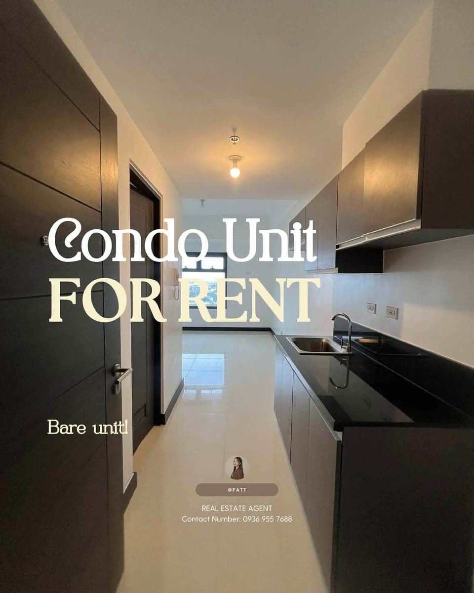 𝐅𝐎𝐑 𝐑𝐄𝐍𝐓: Brand New Bare Finished Studio Unit at SYNC Residences - photo 1