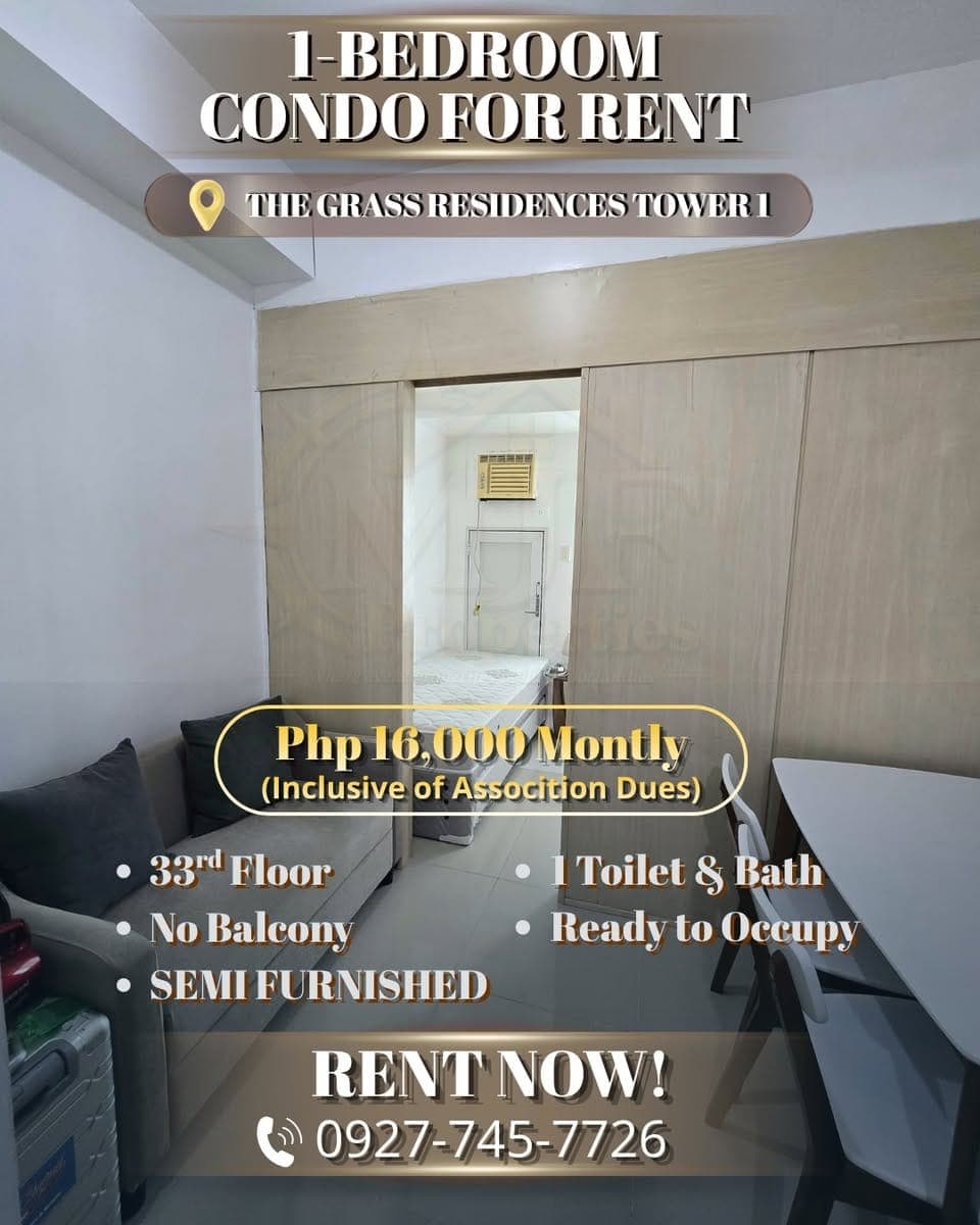 **FOR RENT: 1-Bedroom Condo for Rent ** - photo 1