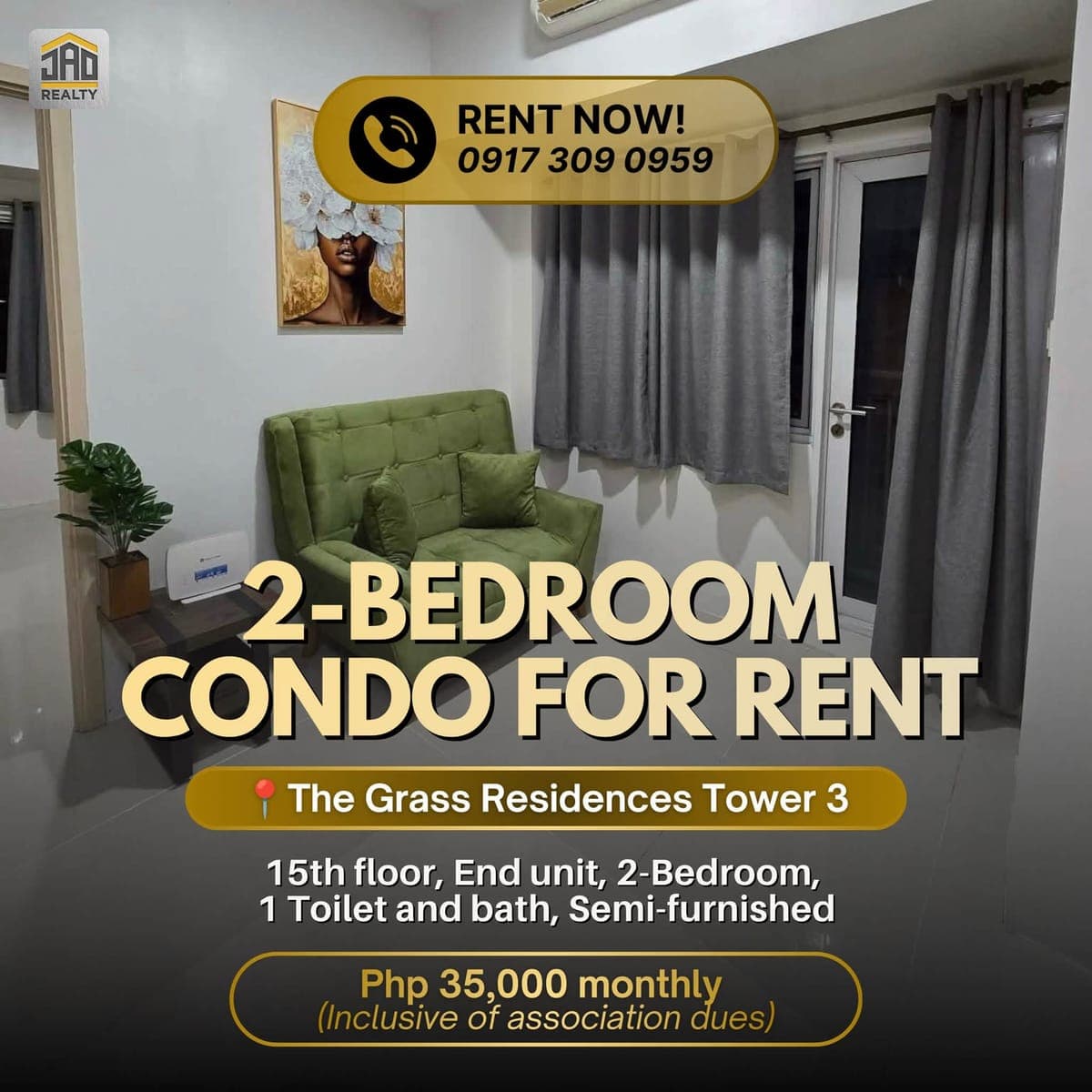 2-Bedroom Condo For Rent (Near SM North Edsa) - photo 1