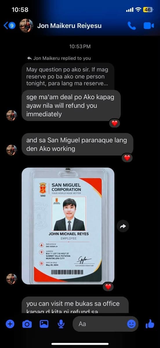 Good morning po! I just wanna give you a warning po about sa taong toh na nagpopost ng apartment for... - photo 2