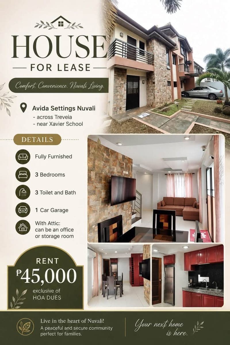 🏡 HOUSE FOR RENT | SOUTH FORBES, NUVALI & LAGUNA & NEARBY AREAS - photo 5