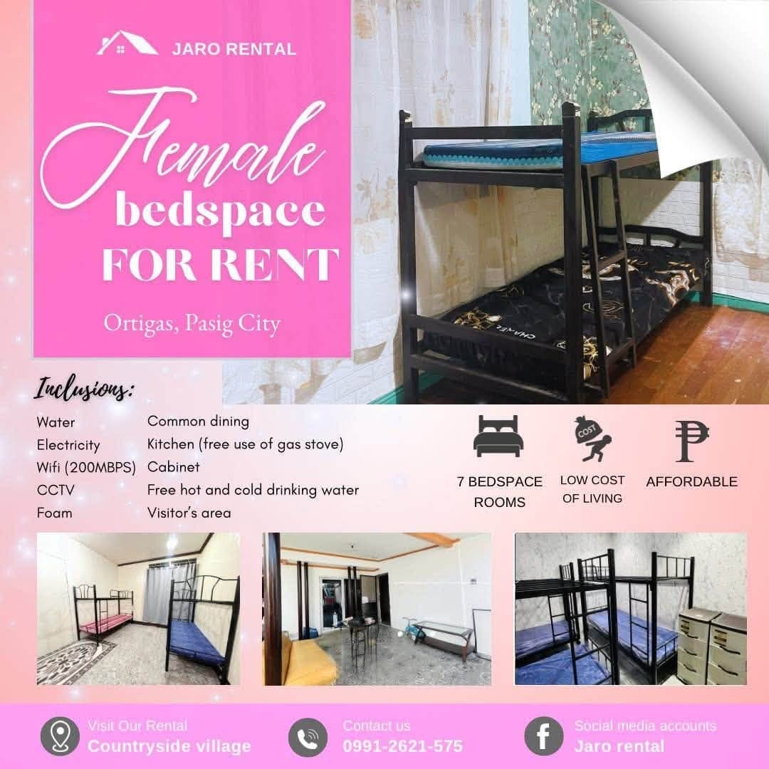 FEMALE BEDSPACE FOR RENT IN ORTIGAS PASIG - photo 1