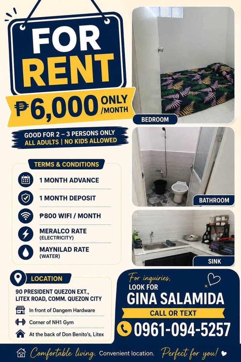 🏠 FOR RENT – ₱6,000/month - photo 3