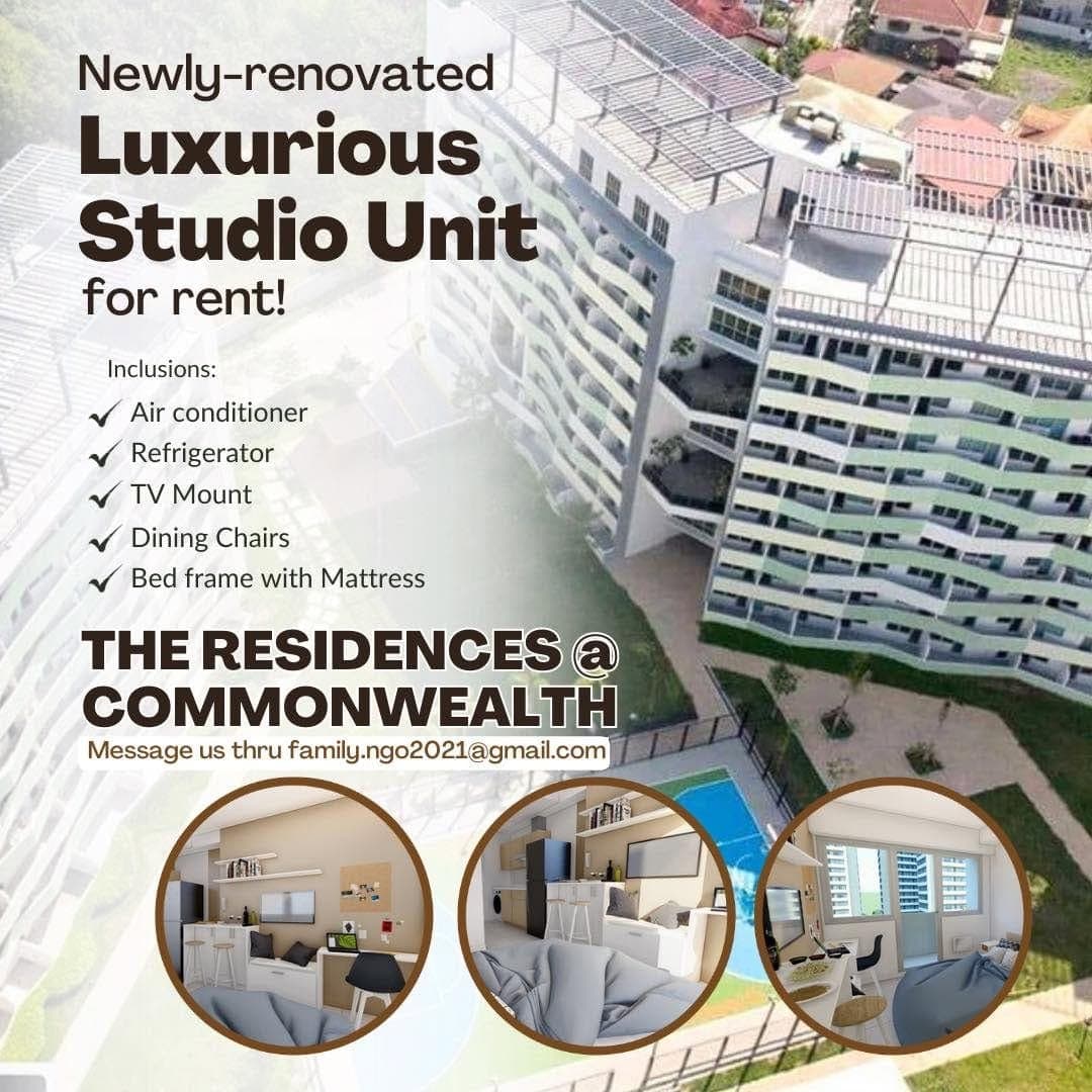 ‼️Studio Unit for RENT near Ever Gotesco Commonwealth QC - photo 2