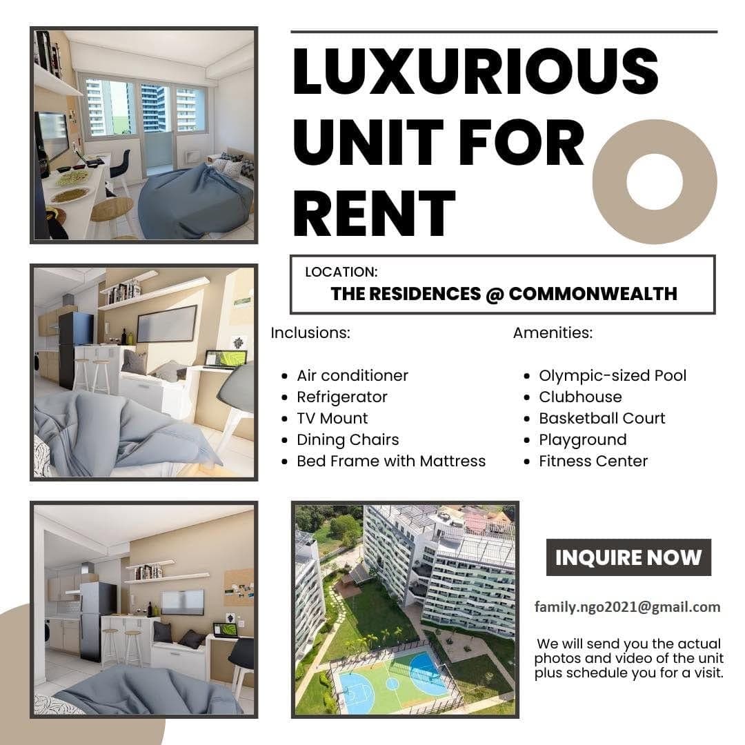 ‼️Studio Unit for RENT near Ever Gotesco Commonwealth QC - photo 3