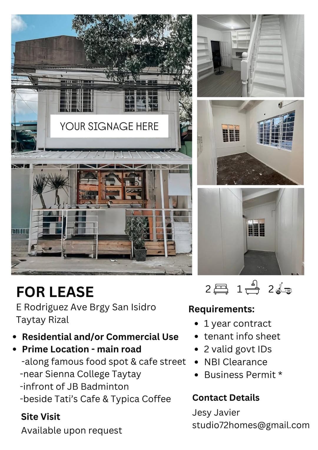 Commercial + Residential unit available for lease 😬 (direct owner) - photo 1