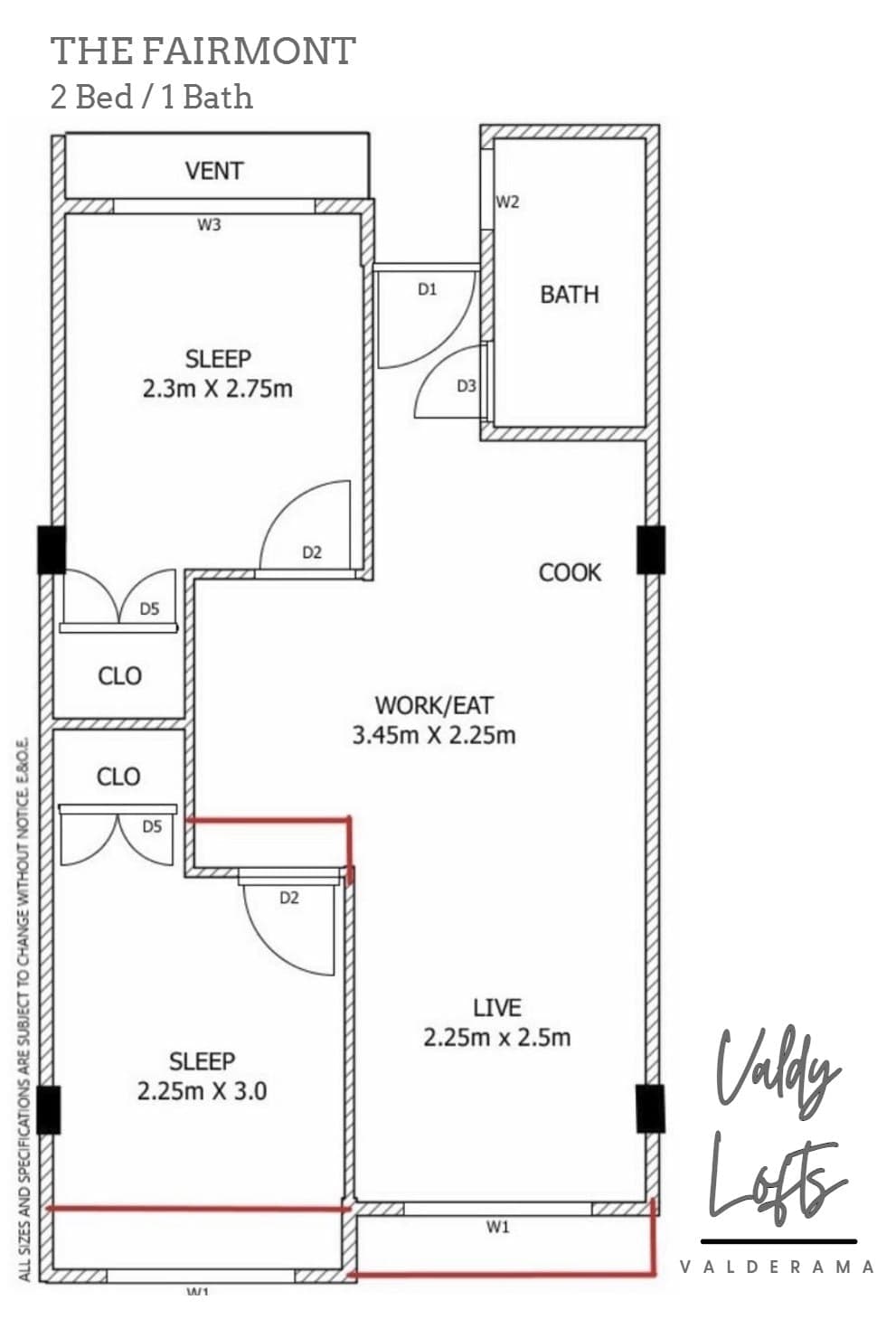 24k/mth - 2bed/1bath/balcony Suites - Including 2AC's and 1 water heater. Units are bear. - photo 3