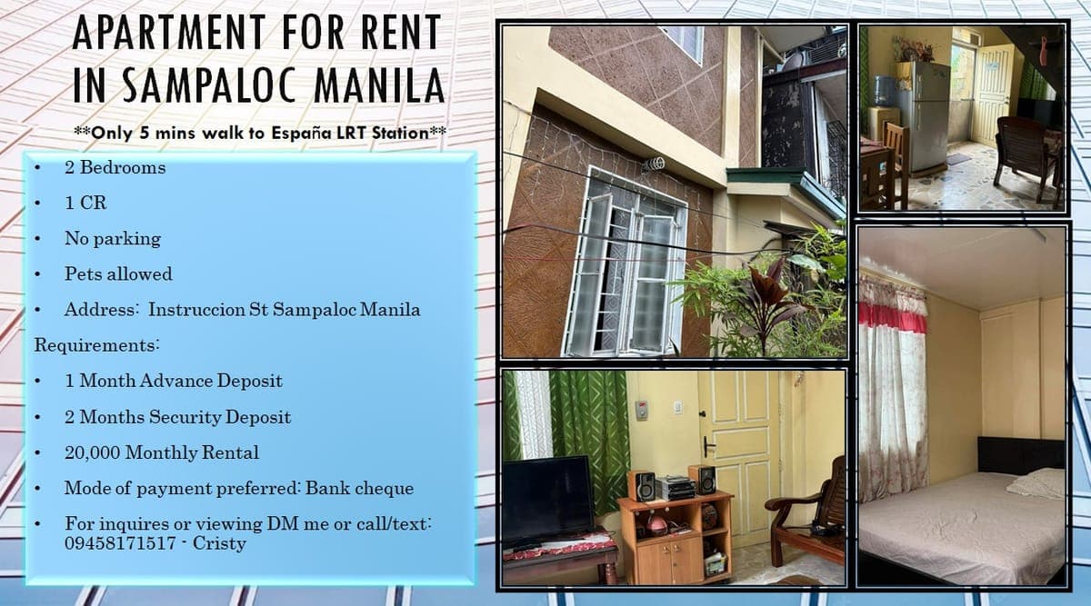# **Apartment for Rent in Sampaloc Manila** - photo 4