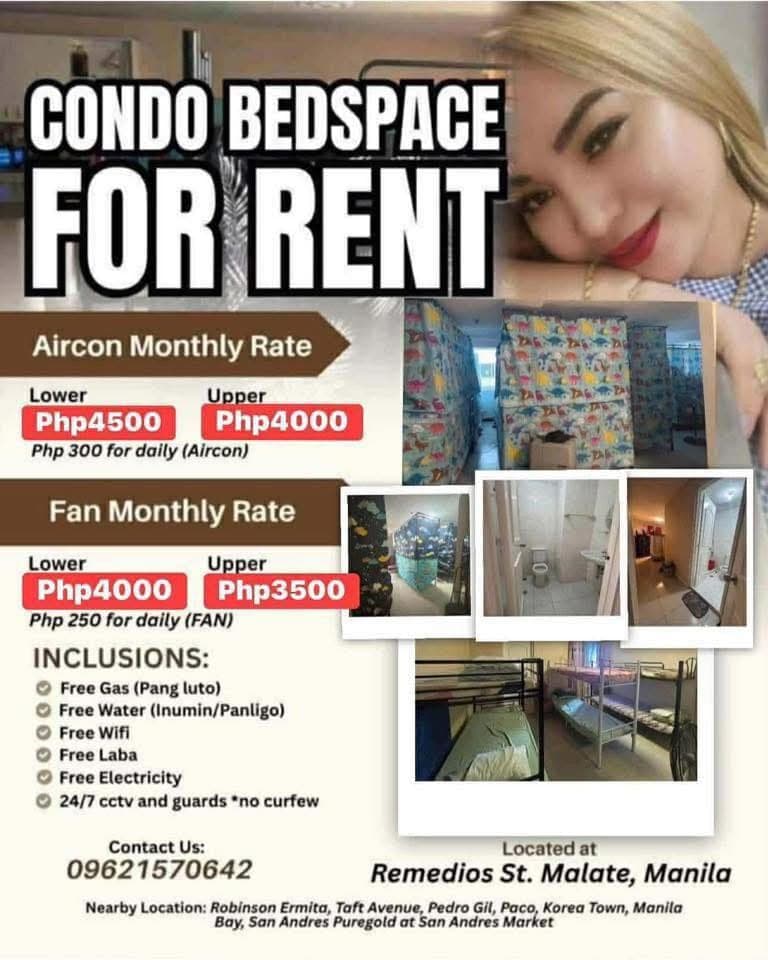 ❤️CONDO-BEDSPACE❤️Remedios Malate📍📍