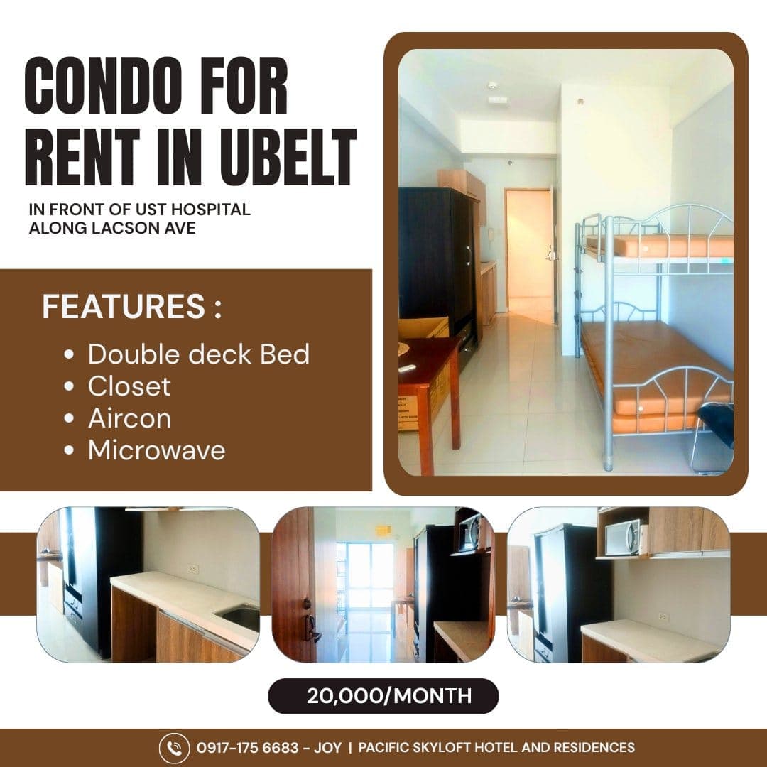 Condo Unit for Rent – Near University of Santo Tomas & Far Eastern University - photo 1