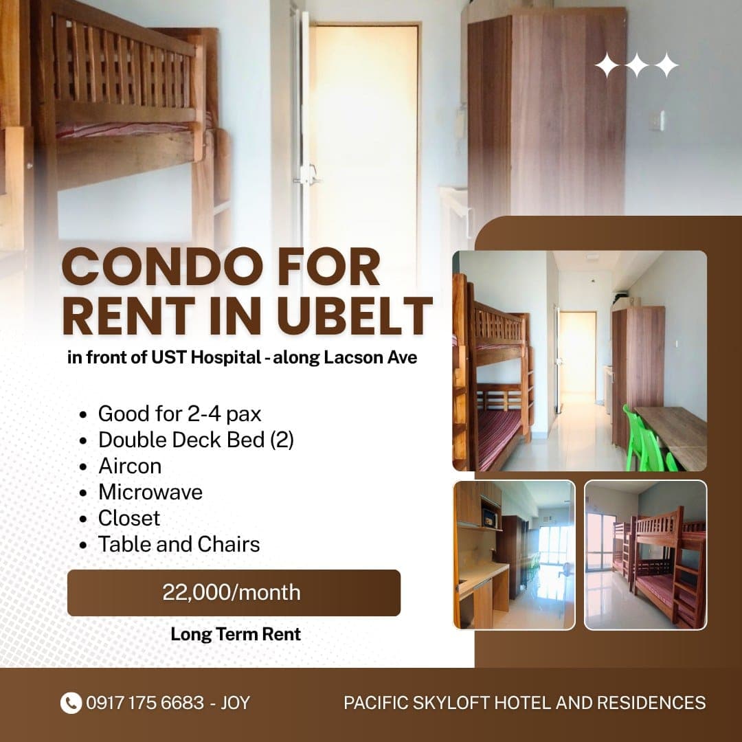 Condo Unit for Rent – Near University of Santo Tomas & Far Eastern University - photo 2