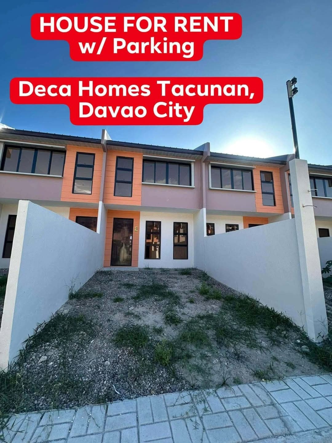 📌 Townhouse for Rent - Deca Homes Tacunan Davao City