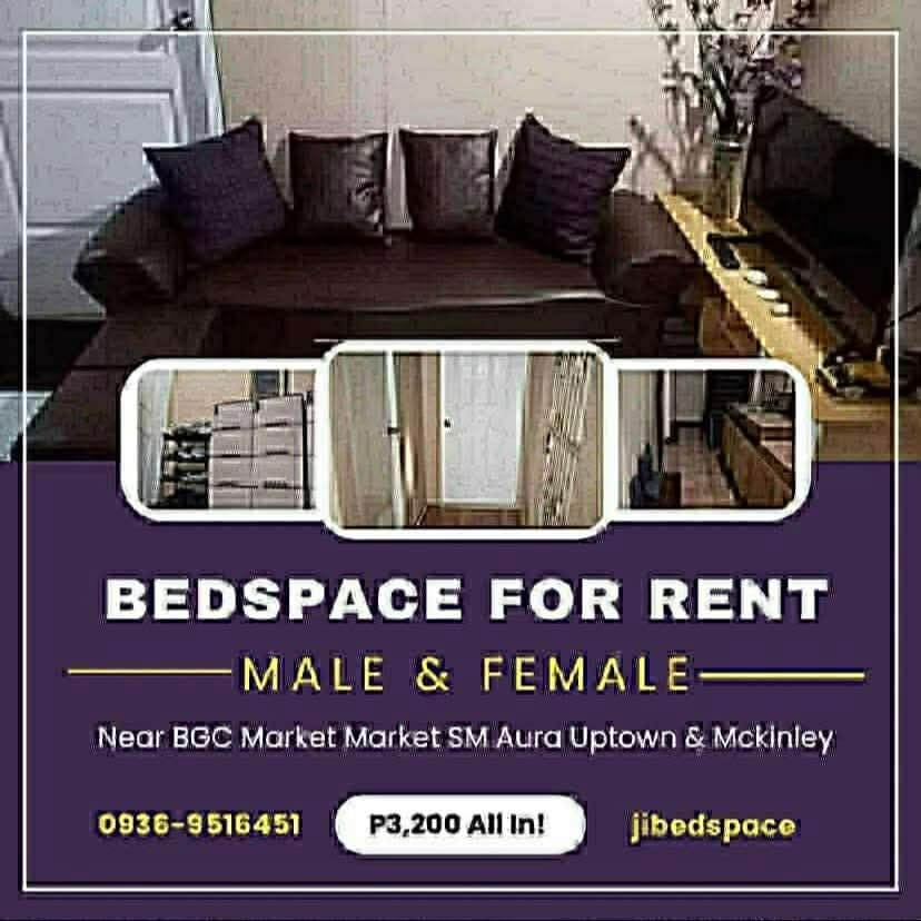 MALE & FEMALE BEDSPACE! P3,200 All In! Along C5 Service Road just across Market Market!... - photo 1