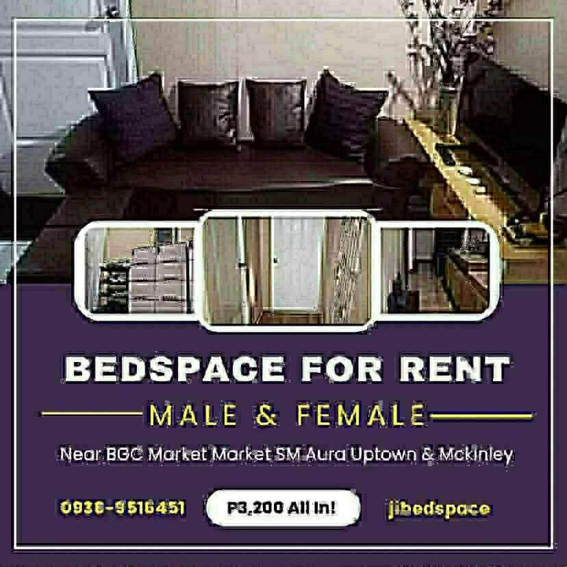 MALE & FEMALE BEDSPACE! P3,200 All In! Along C5 Service Road just across Market Market!... - photo 1
