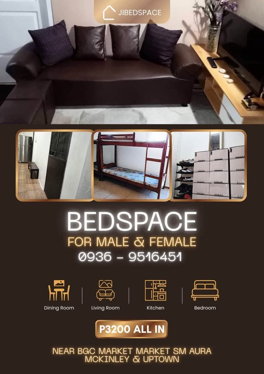 BEDSPACE for Male & Female P3200 All In! Along C5 Service road just across Market Market.. - photo 1