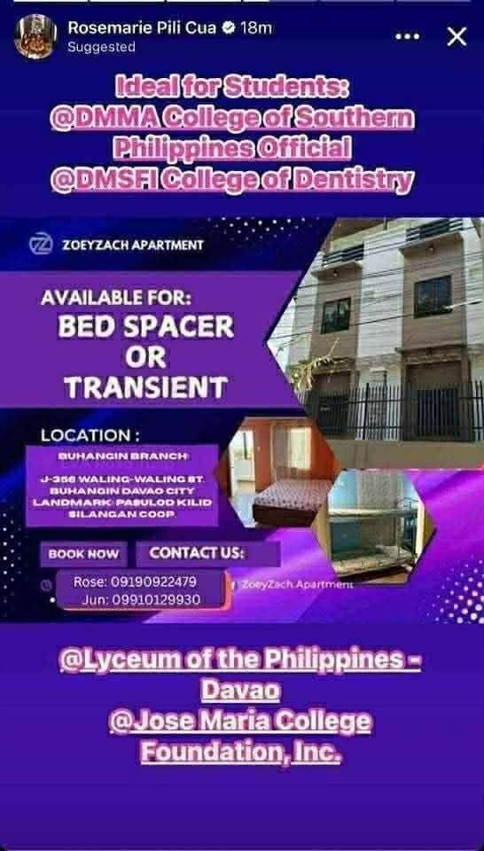 PTPA: AVAILABLE DORM FOR BOYS AND GIRLS: - photo 1