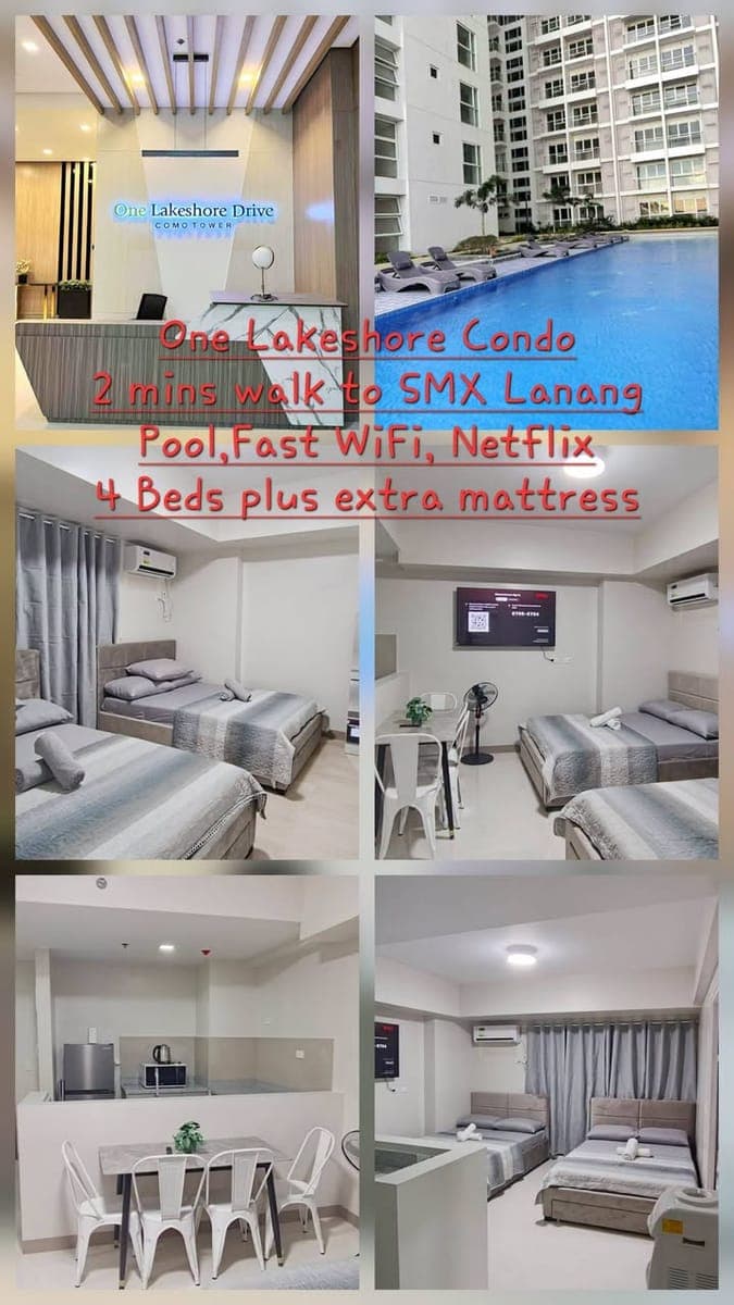 For Rent at One Lakeshore Condo, Lanang Davao city - photo 1