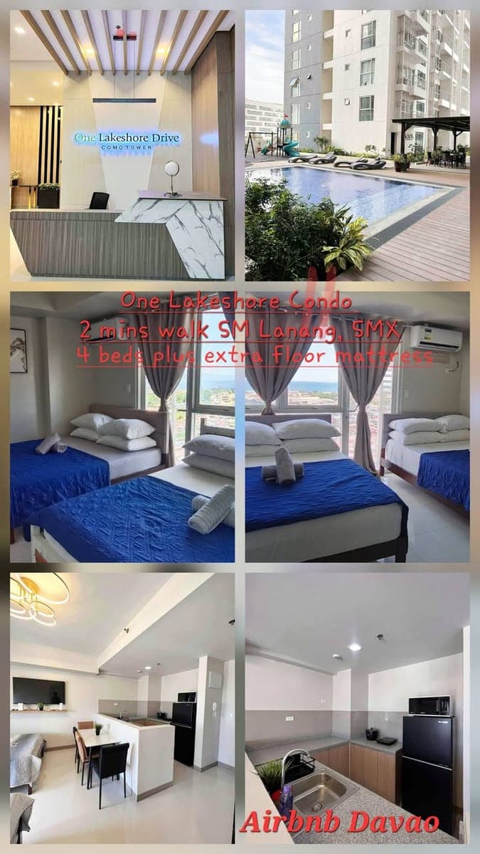 For Rent in One lakeshore Condo Lanang, Northpoint Camella Bajada, Diamond Heights Communal, Evissa... - photo 4