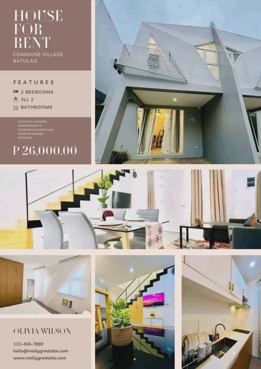 ❗ ✨Available by April.. Rent This! Polygonal Unit @ Commune Village, Batulao Artscape ✨❗