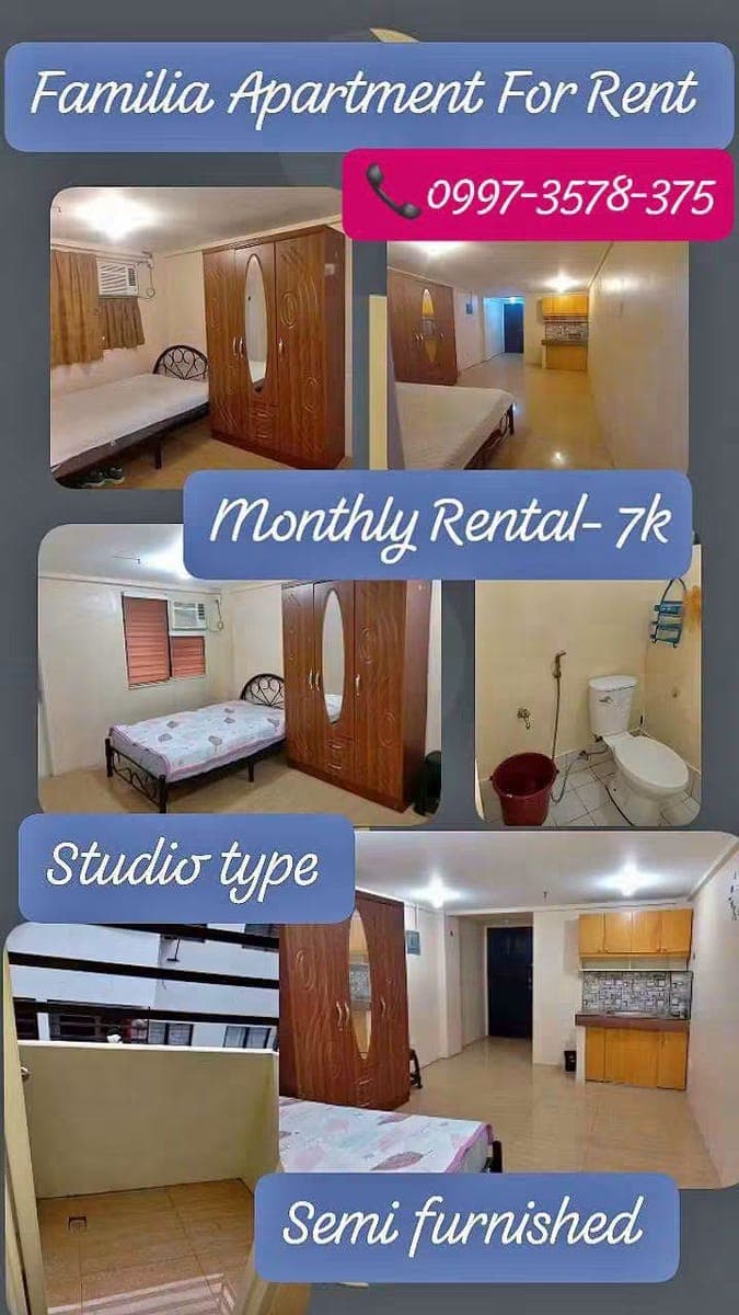 Familia Apartment For Rent . Pueblo De Oro Upper Carmen ❗ Available 7k.. 8k and 10k - photo 1