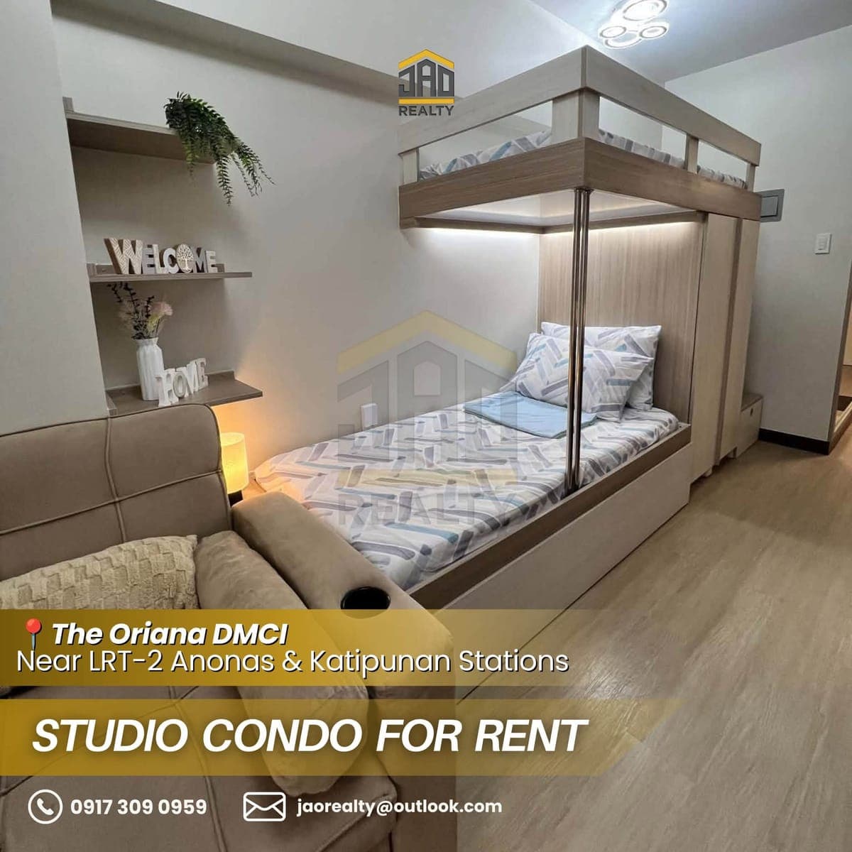 FOR RENT: Studio Condo for Rent along Aurora Boulevard - photo 1