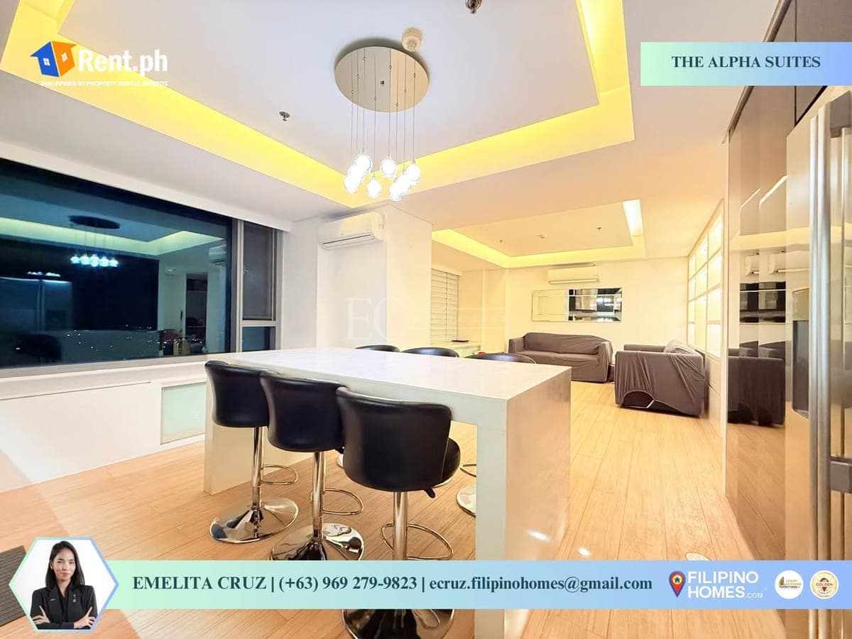 **MODERN CONTEMPORARY 2BR FOR LEASE | THE ALPHA SUITES MAKATI** - photo 1