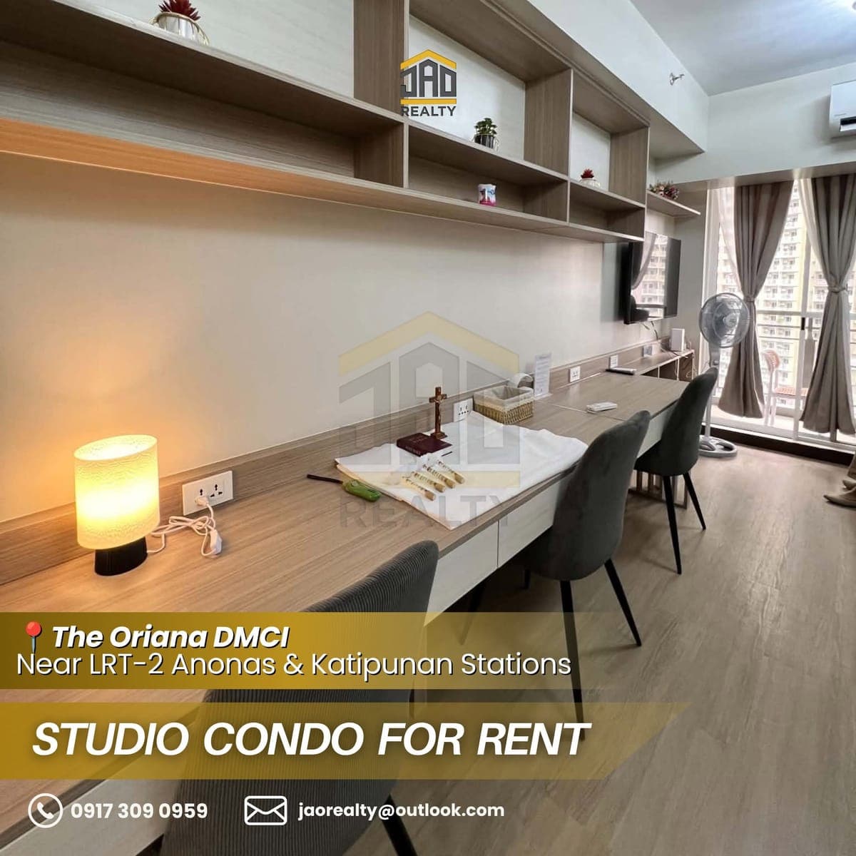 FOR RENT: Studio Condo for Rent along Aurora Boulevard - photo 1