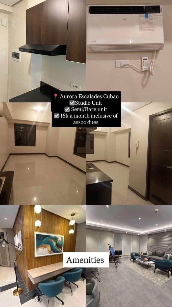 π AURORA ESCALADES CUBAO FOR RENT BARE , Semi & Fully furnished π€ Read details β¬οΈ - photo 1