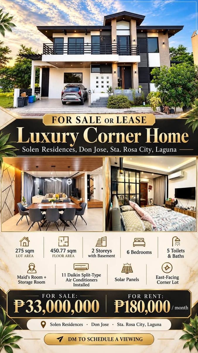 🏡 HOUSE FOR RENT | SOUTH FORBES, NUVALI & LAGUNA & NEARBY AREAS - photo 1