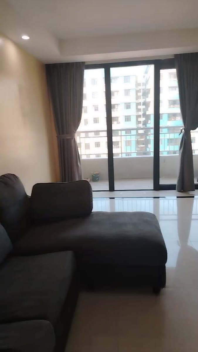 Casiana resedences for rent 2 br 1 maids room furnish with cabinet aircon water heater bed sofa and... - photo 1