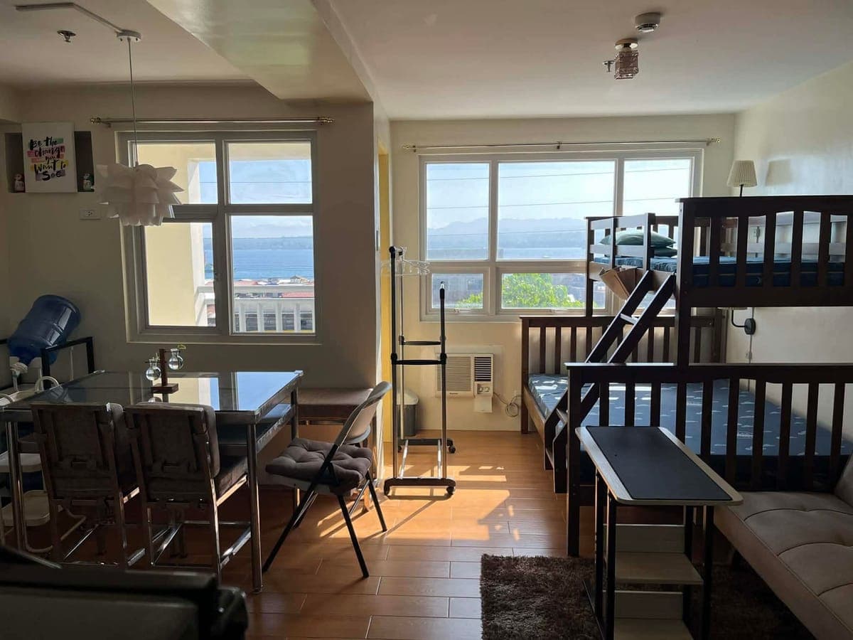 37 sqm studio unit facing Samal Island for rent.